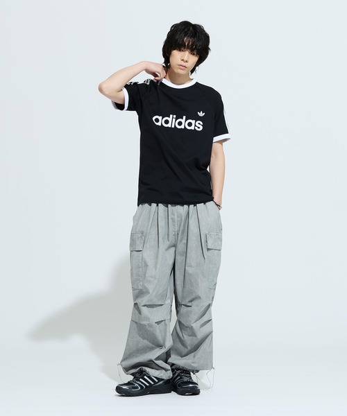 adidas（アディダス） tシャツ スリーストライプス スリム リンガー T