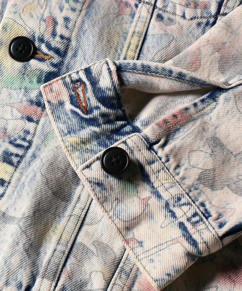 PS Paul Smith デニムジャケット gジャン Bleach Denim Floral