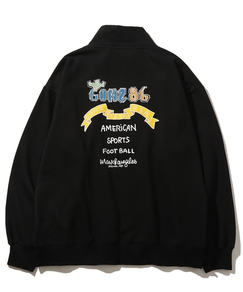 「Mark Gonzales」 スウェットカットソー X-LARGE グリーン メンズ_画像3