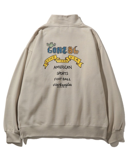 「Mark Gonzales」 スウェットカットソー X-LARGE グリーン メンズ_画像7