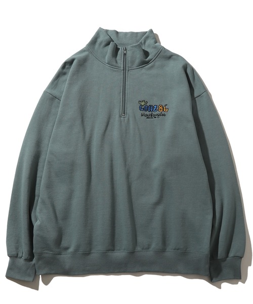 「Mark Gonzales」 スウェットカットソー X-LARGE グリーン メンズ_画像8