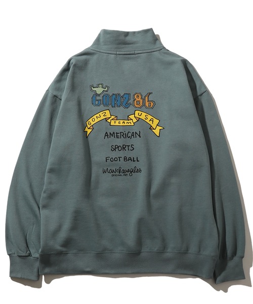 「Mark Gonzales」 スウェットカットソー X-LARGE グリーン メンズ_画像9