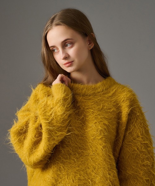 「WETTEMPT」 長袖ニット MEDIUM ブルー メンズ_画像4