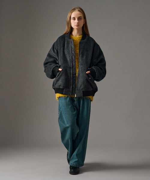 「WETTEMPT」 長袖ニット MEDIUM ブルー メンズ_画像8