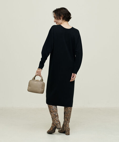 「NOLLEY'S」 ニットワンピース 36 ブルー レディースの画像