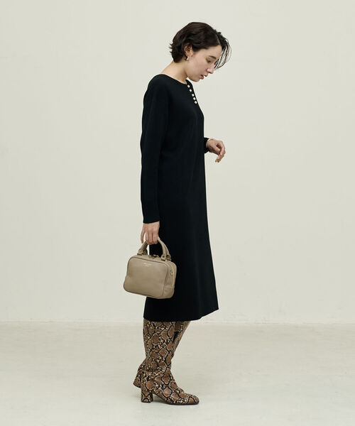 「NOLLEY'S」 ニットワンピース 36 ブルー レディースの画像