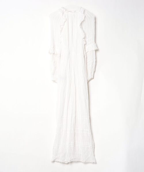 「ISABEL MARANT」 長袖ワンピース 34 ホワイト レディース_画像2