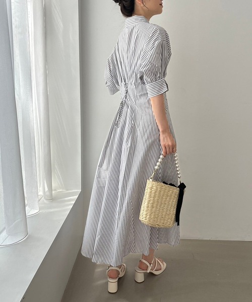 「one after another NICE CLAUP」 シャツワンピース MEDIUM ブルー系その他 レディース_画像5
