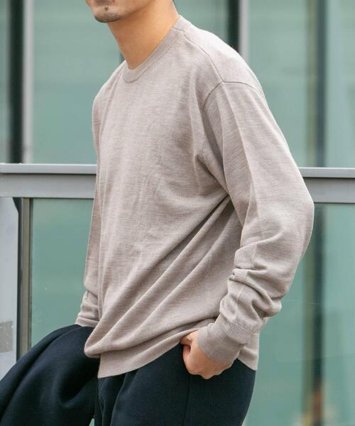 「URBAN RESEARCH ROSSO MEN」 長袖ニット LARGE グレー系その他 メンズ_画像2