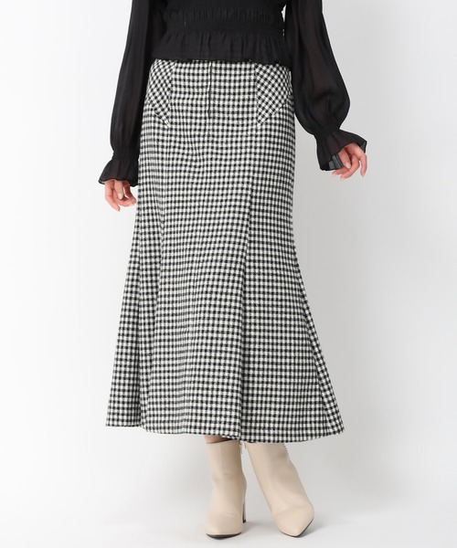 「MISCH MASCH」 スカート S ブラック×ホワイト レディース_画像4