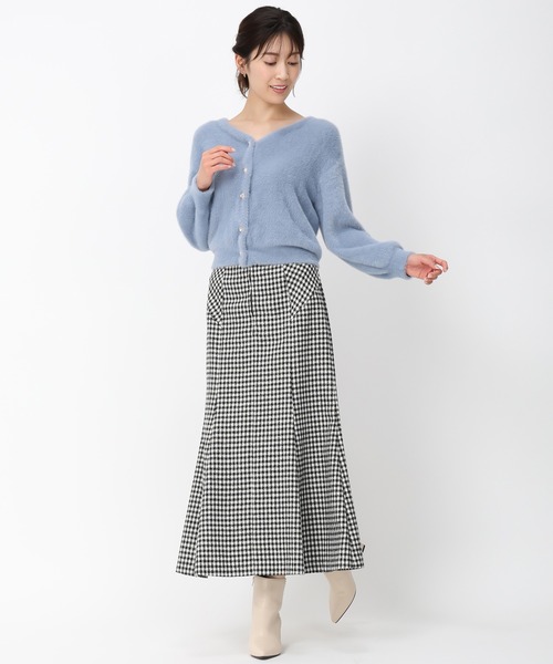 「MISCH MASCH」 スカート S ブラック×ホワイト レディース_画像9