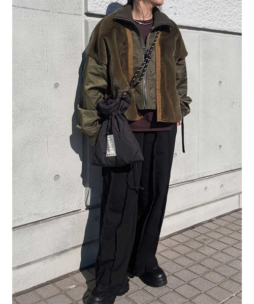 「GeeRA」 スウェットパンツ MEDIUM 杢グレー レディース_画像9