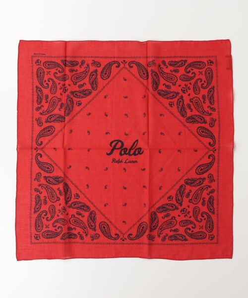 Ralph Lauren  バンダナ　スカーフ　ハンカチ POLO RALPH LAUREN（ポロ・ラルフローレン） スカーフ バンダナ ロゴ