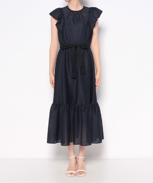 「LOULOU WILLOUGHBY」 ノースリーブワンピース 2 ネイビー レディース_画像2