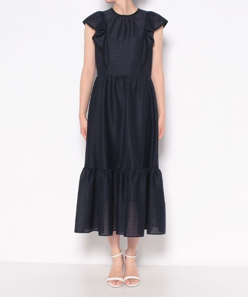 「LOULOU WILLOUGHBY」 ノースリーブワンピース 2 ネイビー レディース_画像7