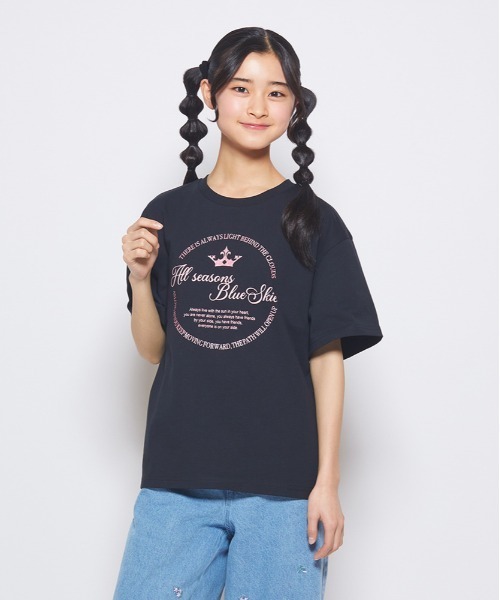 未使用 vivision Tシャツ Lサイズ /ブルー ヴィヴィジョン Right-on（ライトオン） tシャツ VIVIAN BLUE(ヴィヴィアンブルー)ロゴ