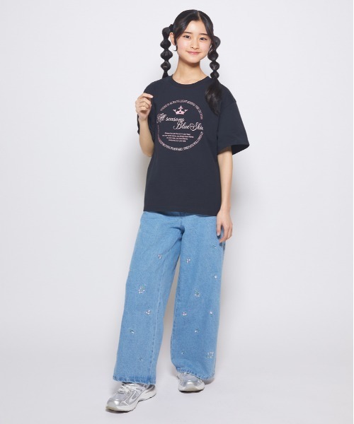 未使用 vivision Tシャツ Lサイズ /ブルー ヴィヴィジョン Right-on（ライトオン） tシャツ VIVIAN BLUE(ヴィヴィアンブルー)ロゴ