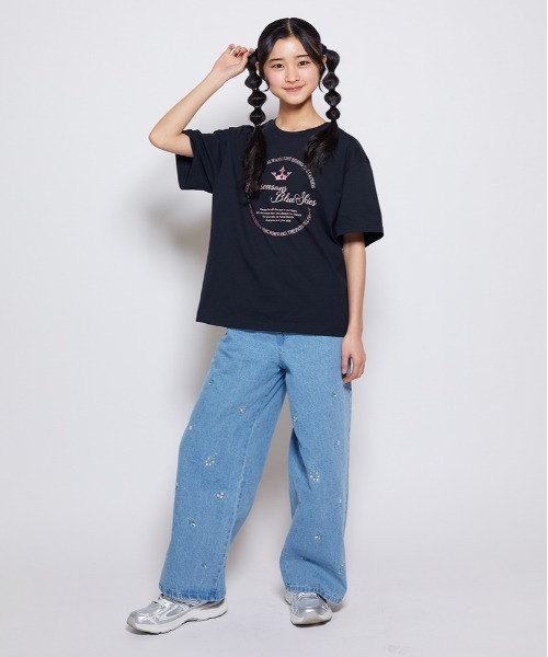 未使用 vivision Tシャツ Lサイズ /ブルー ヴィヴィジョン Right-on（ライトオン） tシャツ VIVIAN BLUE(ヴィヴィアンブルー)ロゴ