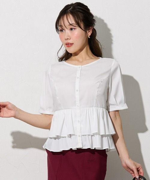 美品　大人気ブラウス Nissen glamor（ニッセングラマー） ブラウス シャツ 「大きい胸専用
