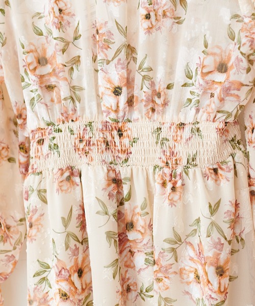 「natural couture」 長袖ワンピース FREE アイボリー レディース_画像3
