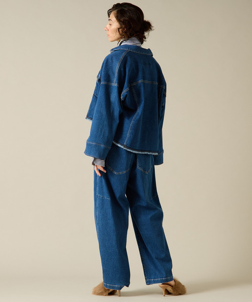 「Liesse」 デニムパンツ 3 グレー レディース_画像6