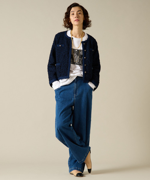 「Liesse」 デニムパンツ 3 グレー レディース_画像7