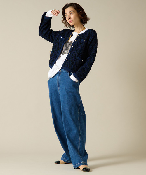 「Liesse」 デニムパンツ 3 グレー レディース_画像8