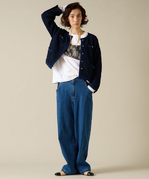 「Liesse」 デニムパンツ 3 グレー レディース_画像9