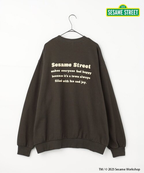 「SESAME STREET」 スウェットカットソー LARGE イエロー レディース_画像7