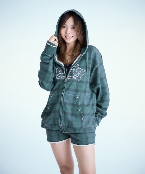 sedacle」 ジップアップパーカー LARGE グレー レディース : ZOZOTOWN