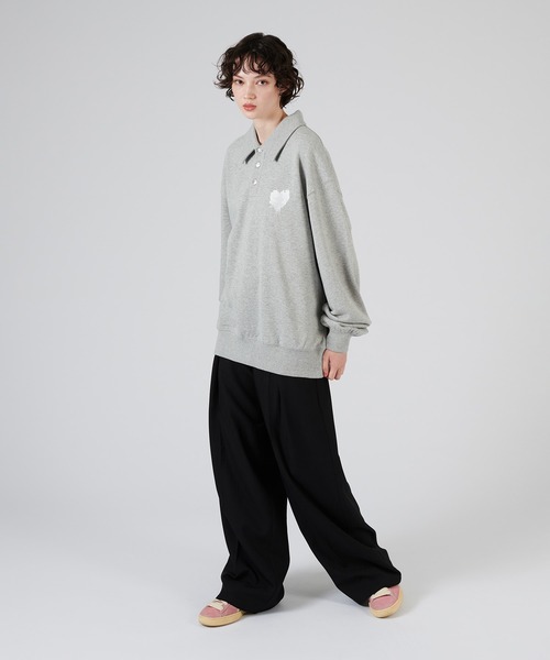 「ONCILY」 スウェットカットソー SMALL グレー メンズ_画像8