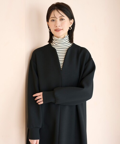 UNFILO（アンフィーロ） 長袖ワンピース MEDIUM ネイビー レディース