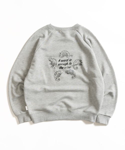 「MUHET」 スウェットカットソー X-LARGE 杢グレー レディース_画像3