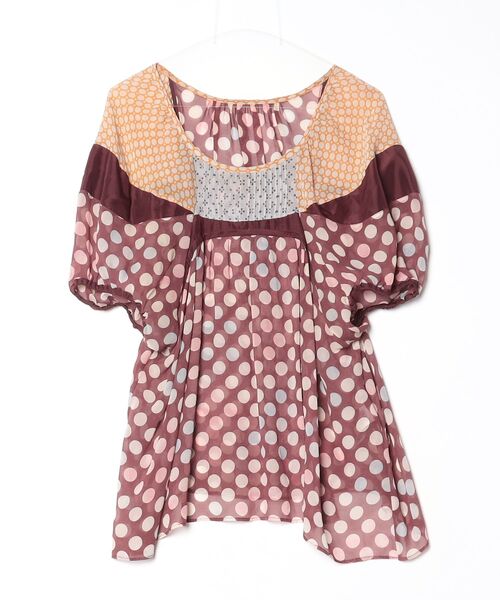 TSUMORI CHISATO（ツモリチサト） 半袖ブラウス 02 パープル