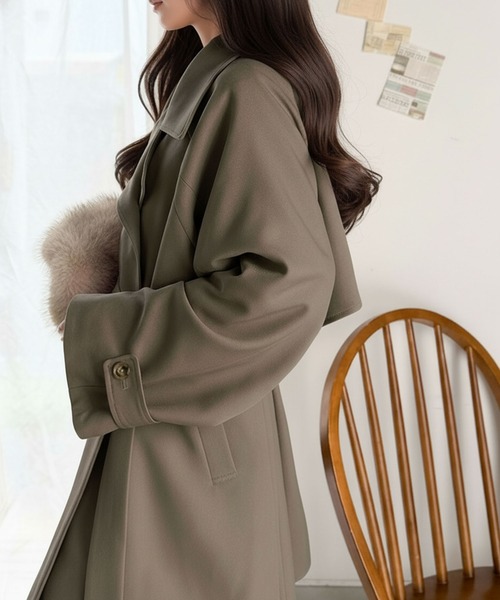 「classicalelf」 トレンチコート LARGE ベージュ レディース_画像8