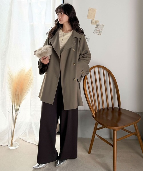 「classicalelf」 トレンチコート LARGE ベージュ レディース_画像9