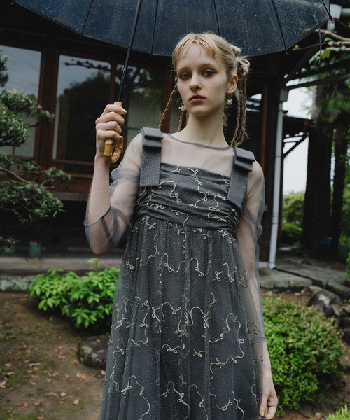 et.UNiVER ドレス Ribbon tulle dress : ZOZOTOWN Yahoo!店 - 通販