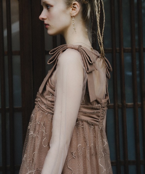 et.UNiVER ドレス Ribbon tulle dress : ZOZOTOWN Yahoo!店 - 通販