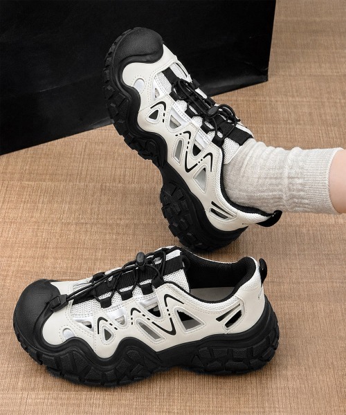 未使用　MANAスポーツサンダル　厚底　パイソン　マルチカラー　36 miniministore（ミニミニストア） スニーカー 厚底スニーカーサンダル