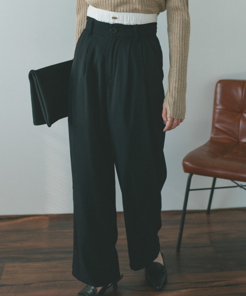 「VANNIE U」 スラックス S グレー レディース_画像8
