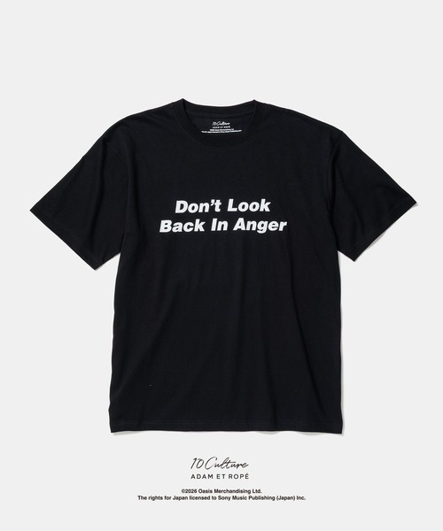 【タグ付】ADAM ET ROPÉ×Oasis　コラボTシャツ　ブラックLサイズ ADAM ET ROPE'（アダムエロペ） tシャツ 「oasis 10Culture / ADAM ET