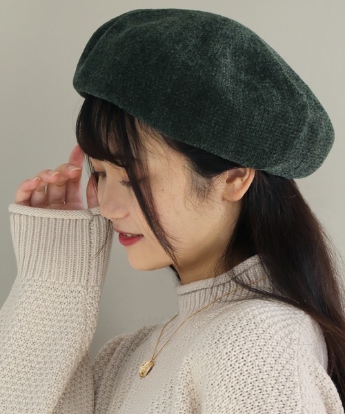 QUEENHEAD（クイーンヘッド） 帽子 ベレー帽 モールリブベレー帽