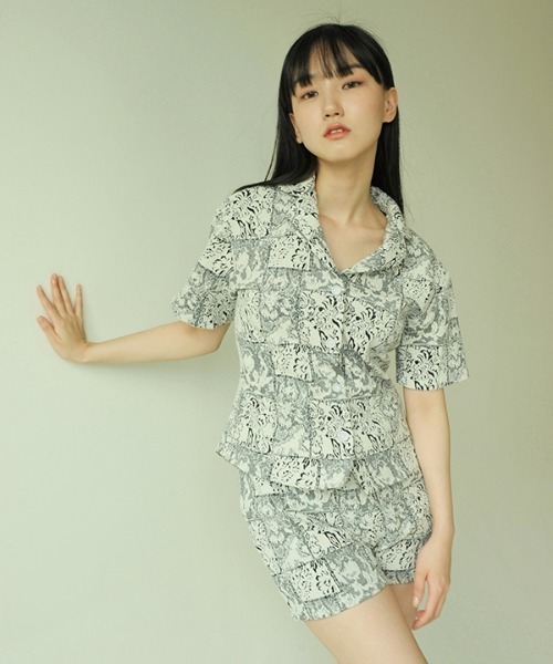 30 割引s レディース Sサイズ相当 M レディース Mサイズ相当 ブラック ホワイト大人気定番商品 ルームウェア パジャマ Noop Jacquard Maya Pj Set ジャカードマヤ パジャマセット 下着 靴下 部屋着 レディースファッション ファッションs レディース S