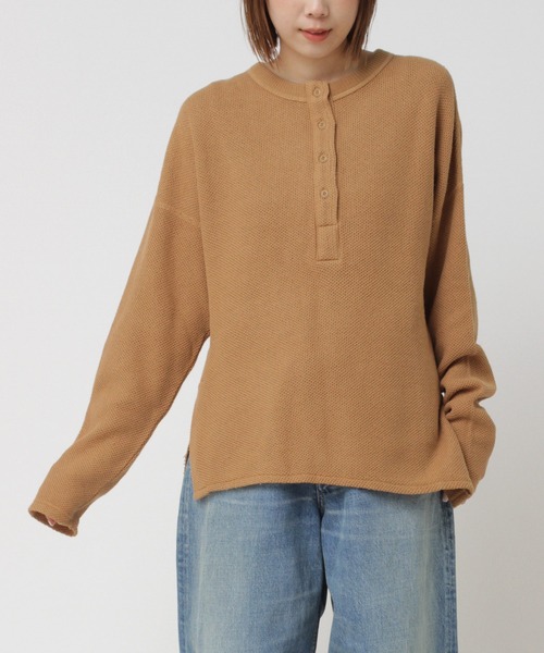 tシャツ M1524 カノコヘンリーロンＴ レディース