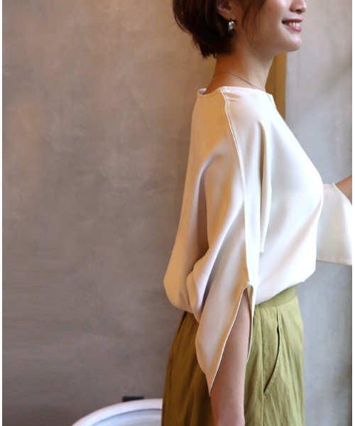 ブラウス シャツ 美しいデザイン袖 綺麗魅せブラウスきれいめ レディース Ehre style ブラウス シャツ 美しいデザイン袖 綺麗魅せブラウス