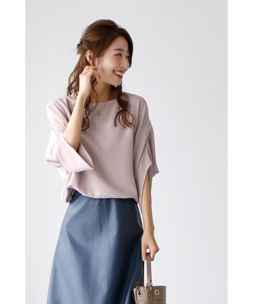 ブラウス シャツ 美しいデザイン袖 綺麗魅せブラウスきれいめ レディース Ehre style ブラウス シャツ 美しいデザイン袖 綺麗魅せブラウス