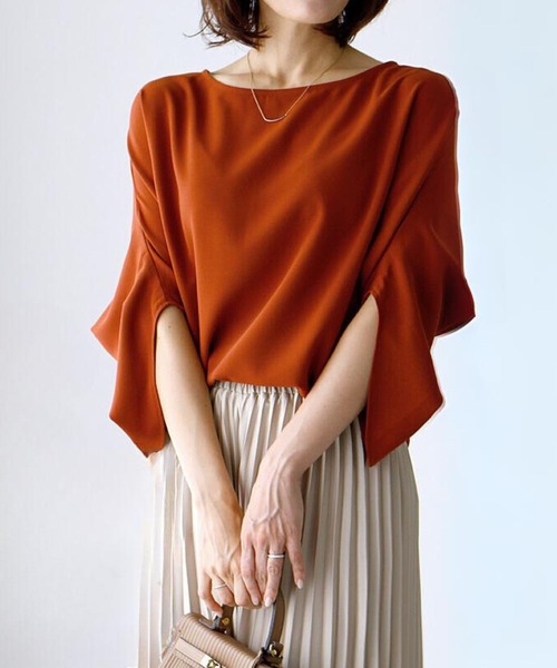 ブラウス シャツ 美しいデザイン袖 綺麗魅せブラウスきれいめ レディース Ehre style ブラウス シャツ 美しいデザイン袖 綺麗魅せブラウス