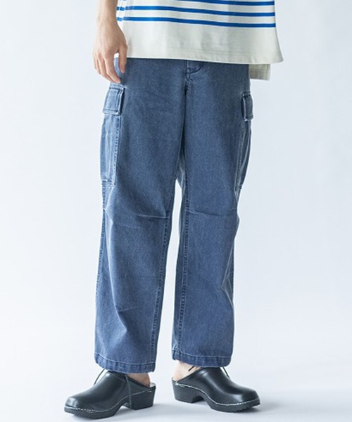Johnbull（ジョンブル） ジーンズ 12オンスピグメントデニムカーゴ