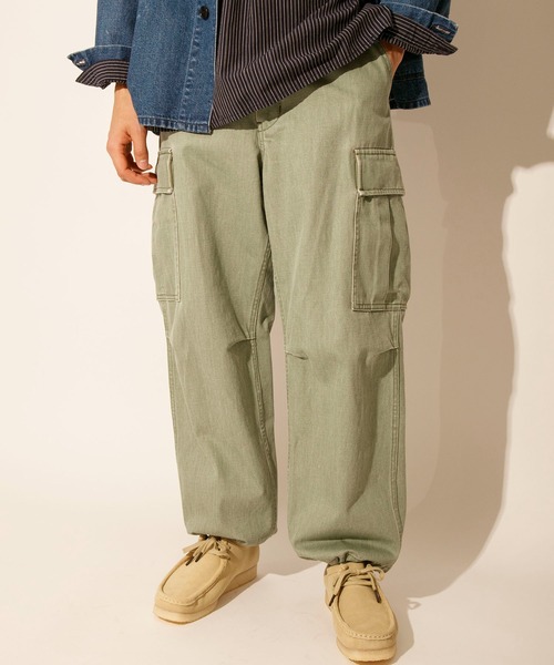 Johnbull（ジョンブル） ジーンズ 12オンスピグメントデニムカーゴ