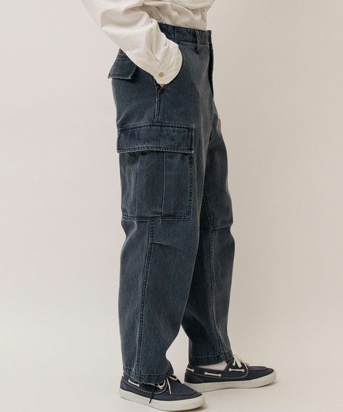 Johnbull（ジョンブル） ジーンズ 12オンスピグメントデニムカーゴ
